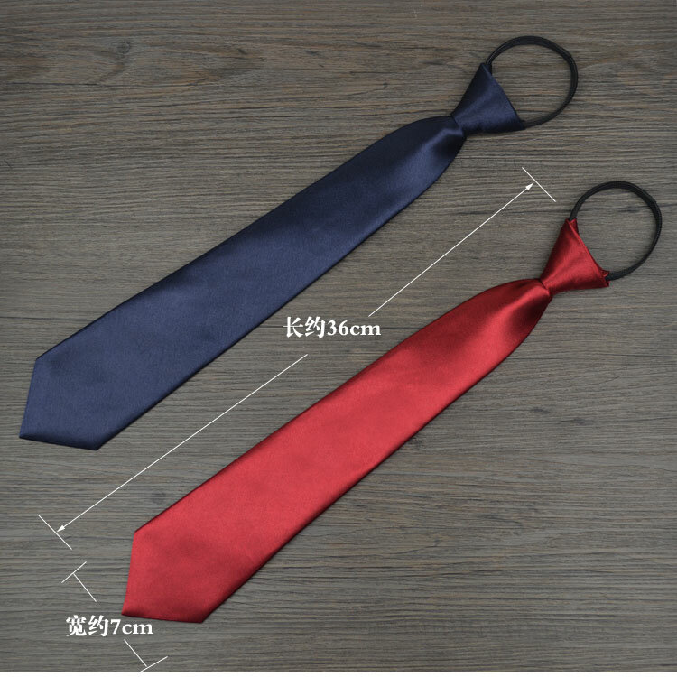 Lady's Zipper Tie Fashion Women Professional Uniform Neck Tie Female College Student Bank Hotel Staff Woman Bow Ties Simple