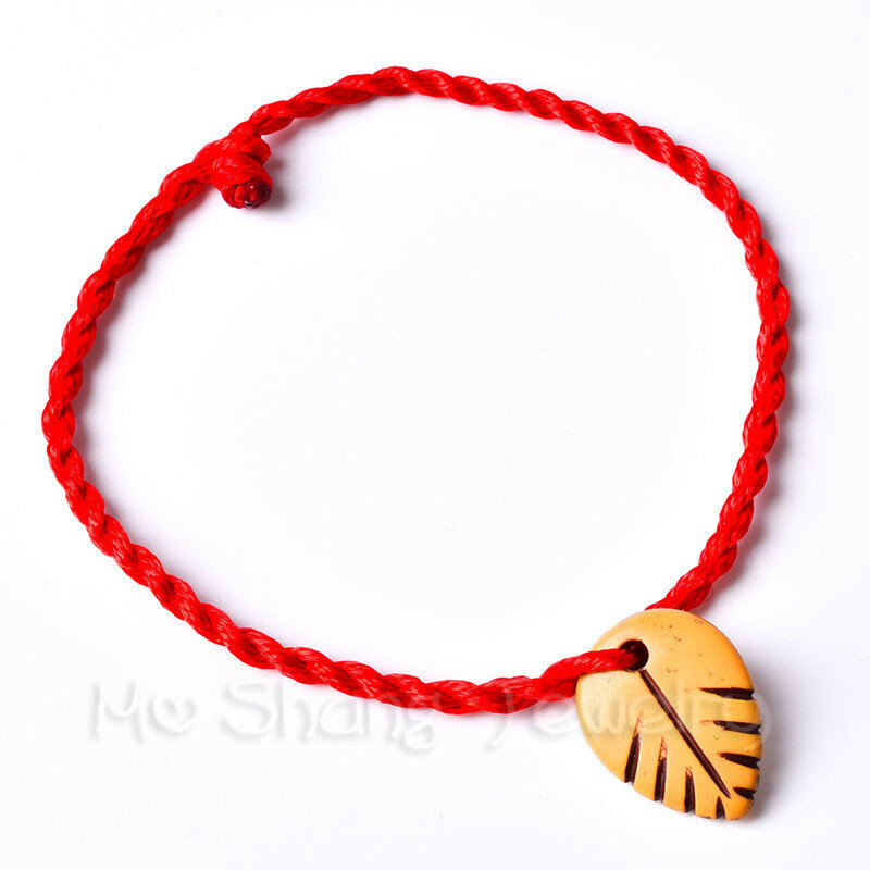 Corrente de corda vermelha madeira pêssego para homens e mulheres, pulseiras Lucky artesanais, 12 estilos, presente para amante, casal, moda