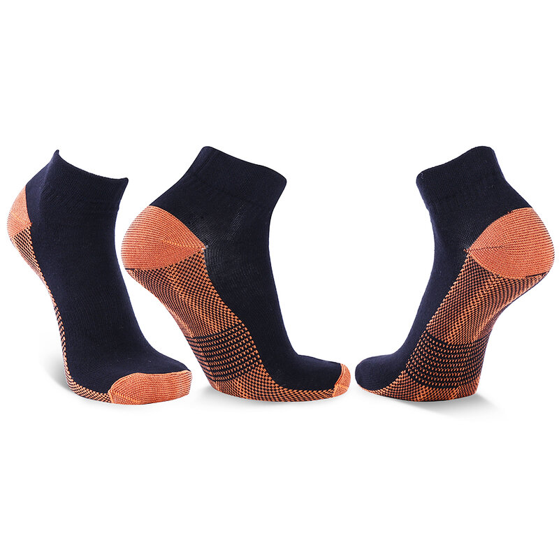 Чудесные медные Компрессионные носки унисекс 5 пар, профессиональные женские и мужские носки до щиколотки с защитой от морщин