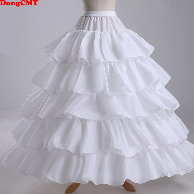 Tanie długie 4 obręcze podkoszulek do sukni balowej suknia ślubna Mariage bielizna krynoliny akcesoria ślubne