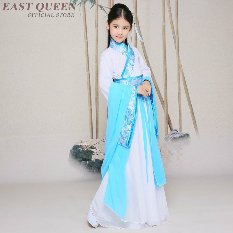 New traditional ancient Chinese Hanfu stage dance show Chinese folk dance women's classical Tang dynasty Hanfu dress DD374  F