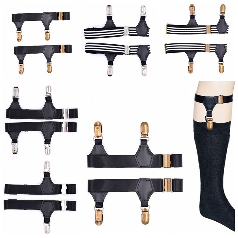 Подтяжки для носков YLM9242 для мужчин и женщин, регулируемый эластичный пояс для чулок, зажим для чулок, футболок, 1 пара