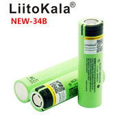 Hot LiitoKala New Original NCR18650B 34B 3.7V 18650 3400mAh Rechargeable Lithium Battery Flashlight Battery