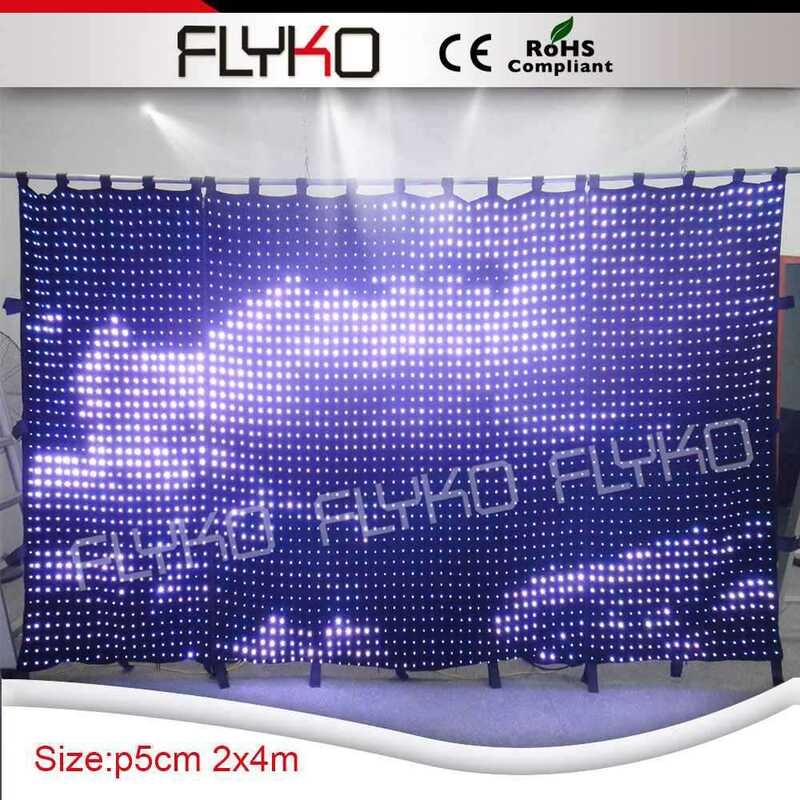 new product Disco Entertainment led mesh rgb display/flexible led curtain