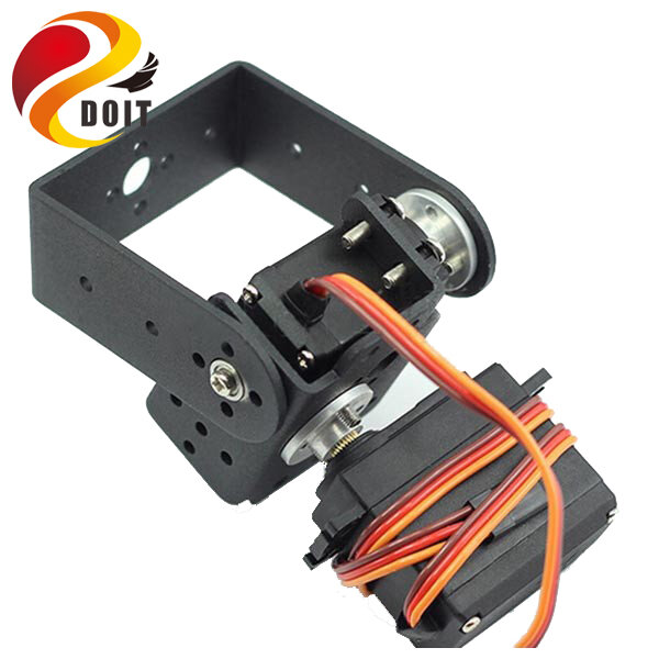 Original DOIT 2 DOF Tilt Robot Arm 2pcs Servo+1pcs Multifunction Bracket+1pcs Long U Frame+2pcs Steering Disc+Screws+Cup Bearing