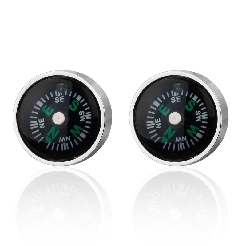 The new men's jewelry field survival round black French shirt cuff link compass Cufflinks wholesale and retail