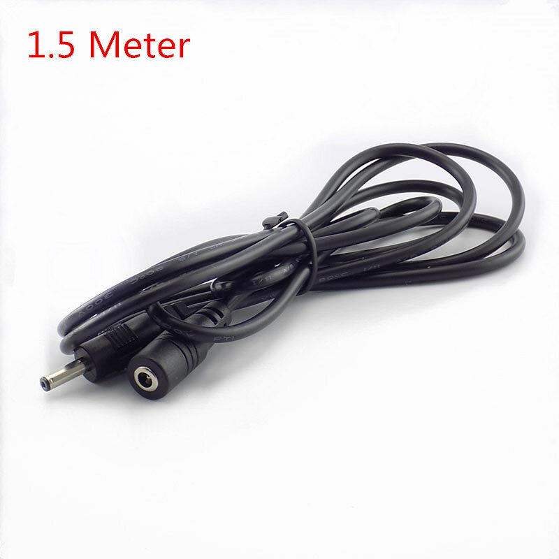 1/1.5/3/5M Male Female DC 5-24V Power Cable Extension Power Cord Adapter 3.5mmx1.35mm Connector for CCTV Cable Security Camera