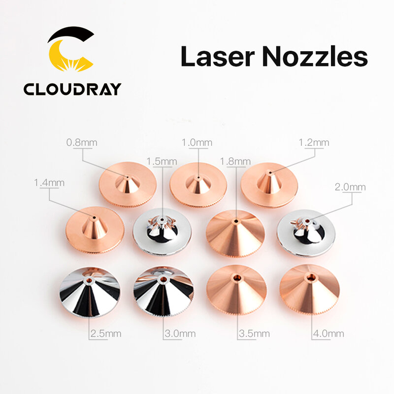 Cloudray-boquilla láser de capas dobles individuales, diámetro de 32mm, calibre 0,8-6,0, para Raytools Empower BT240, cabezal de corte láser de fibra de 1064nm