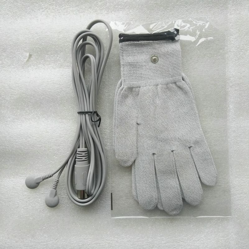 Gants bio-conducteurs pour Instrument d'électrothérapie, accessoires pour le contrôle du corps, outil de soin des mains à longue ligne