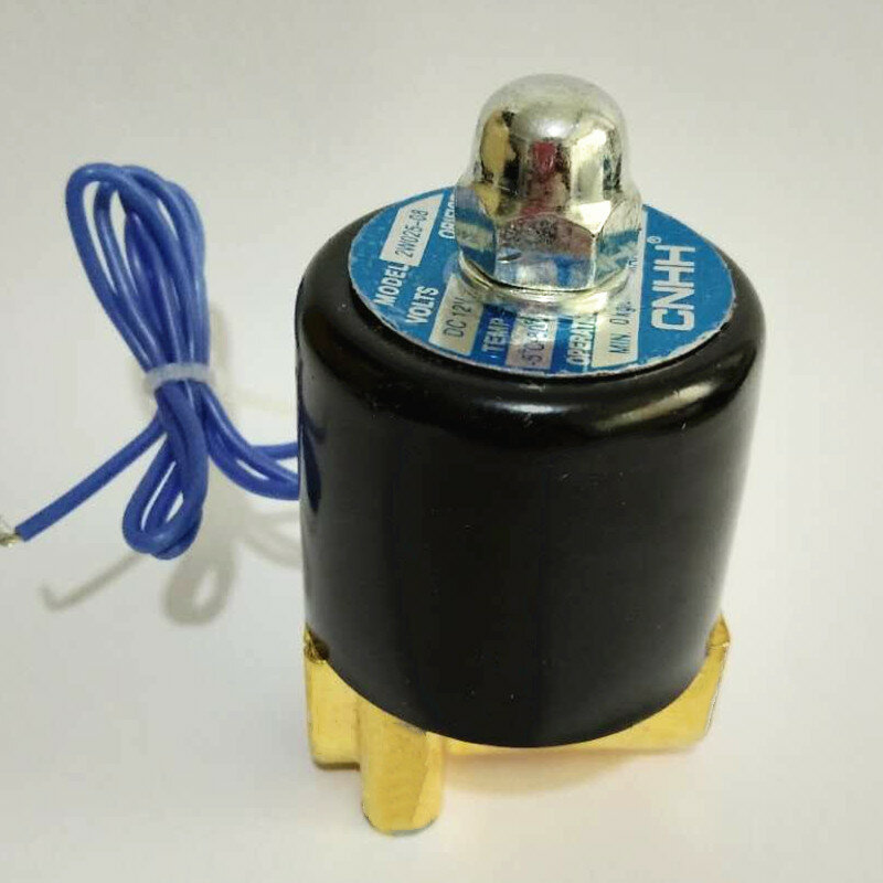Электрический латунный Пневматический электромагнитный клапан 2W025-08, 2 канала N/C, 1/4 дюйма, 12 В постоянного тока, 24 В переменного тока, В переменного тока, В переменного тока