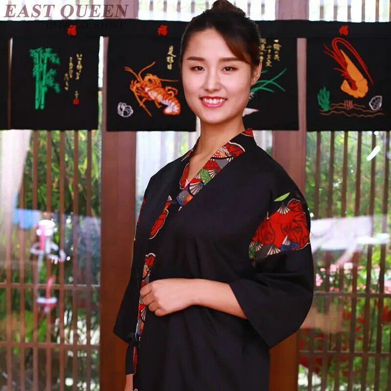 Для ресторана японской кухни форма суши костюм униформа суши-повара аксессуаров шеф-повар куртка официанта официантка обращенной одежда DD1028