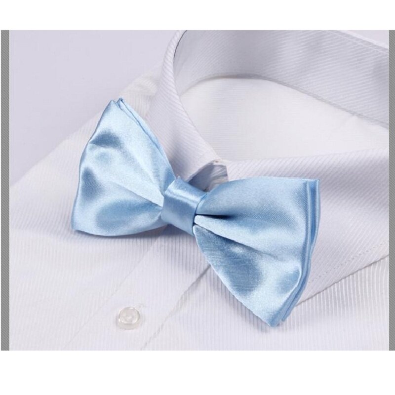 2019 Fashion Men's Solid Colour Bow Tie Black Butterfly
