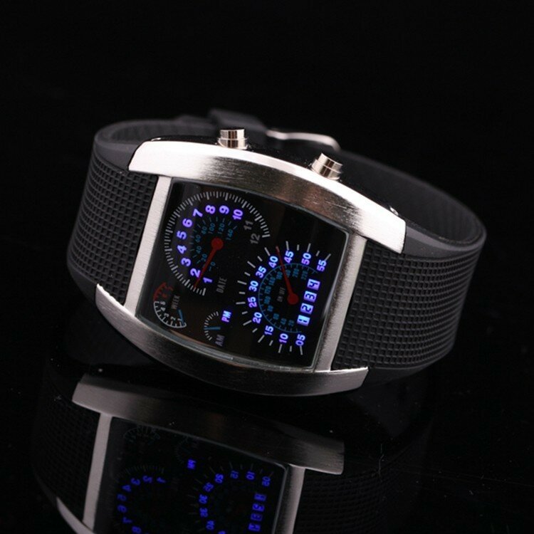 2019 relogios ファッショントップブランドの高級デジタル腕時計スポーツ腕時計メンズ腕時計電子 LED 男性の時計リロイデ mujer