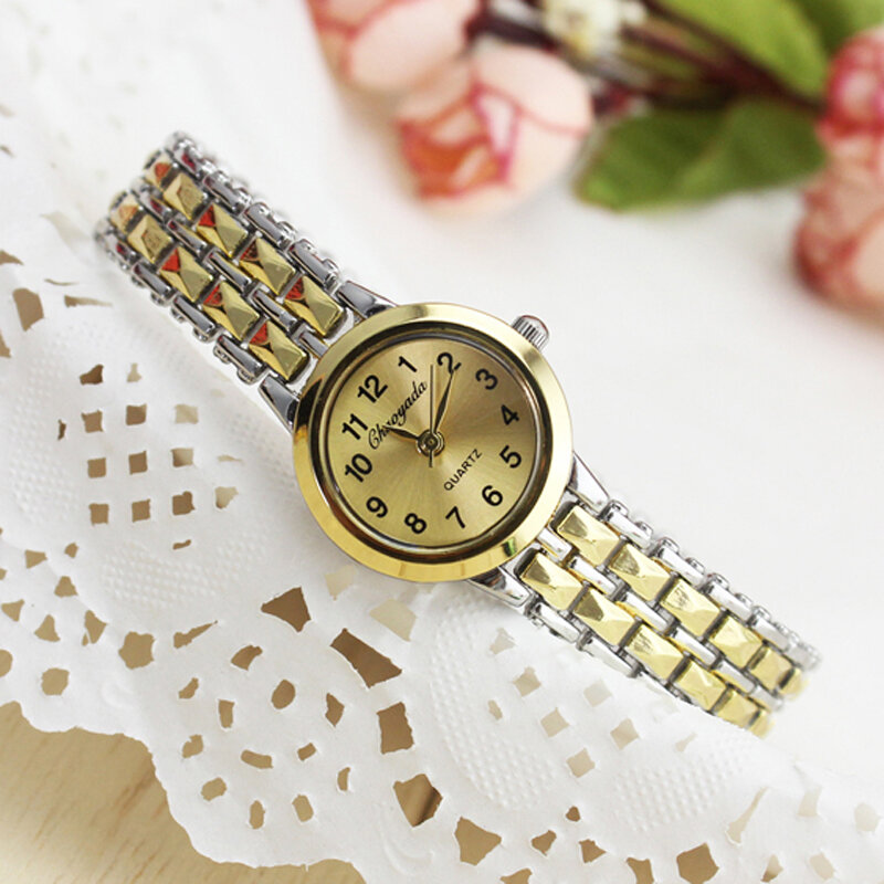 2019 Top Mulheres De Luxo pulseira Relógios de Marca Senhoras Moda Vestido Reloj Ouro Aço Inoxidável Quartz Relógio de Pulso Relogio feminino
