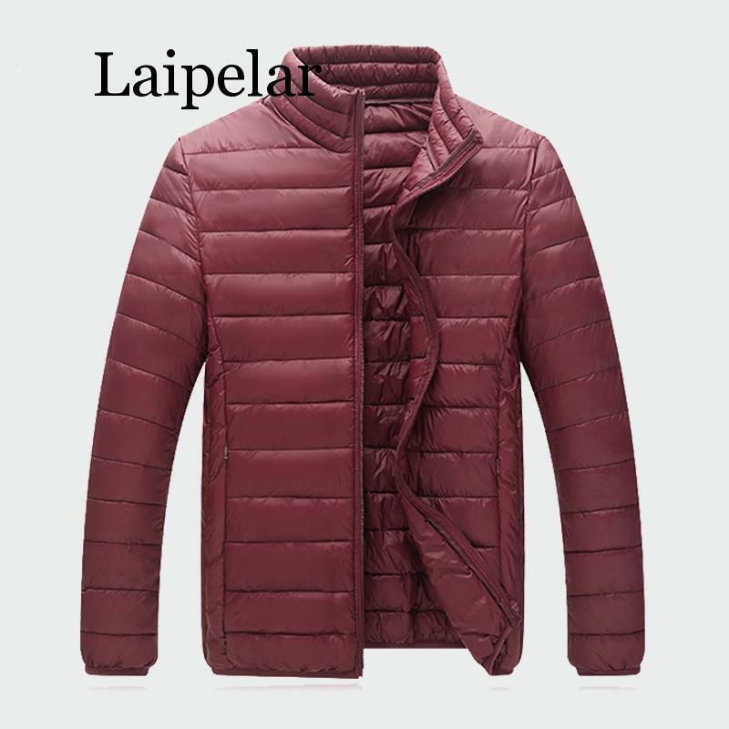 Laipelar Men's Light Weight Autumn Warm Coats Winter Down Jackets Casual Men Snow Jacket Male Outwear Mens Brand Clothing