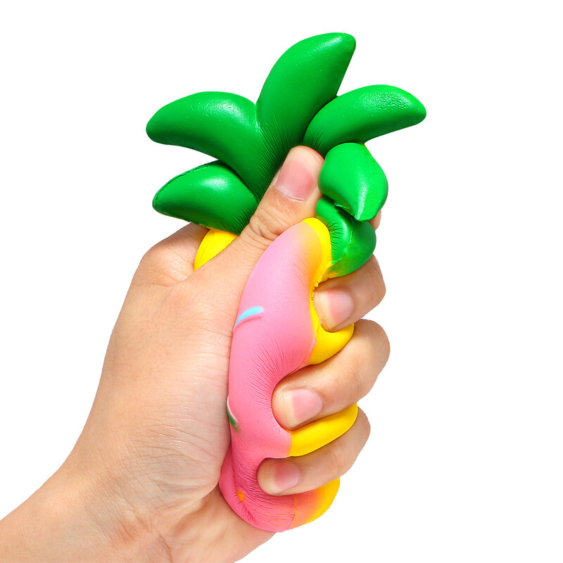 Jumbo Ananas Donut Squishy Obst Squishies Creme Duft Langsam Rising Squeeze Spielzeug Phone Strap Original Paket