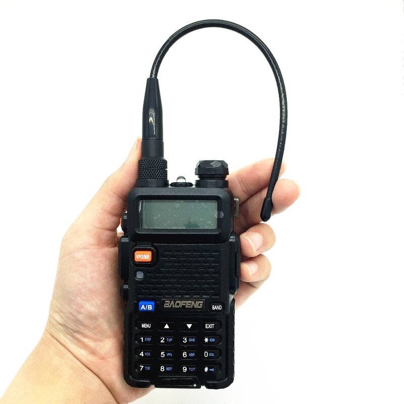 เสาอากาศสำหรับ Quansheng TG-UV2 Ham Walkie Talkie Baofeng Uv5r 888S Gain VHF UHF เสาอากาศ Tri-Band สำหรับ quansheng