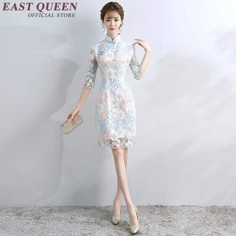 Cheongsam qipao 중국어 orienal 드레스 중국 여성 중국어 번체 의류 qi pao 섹시한 중국 드레스 nn0944