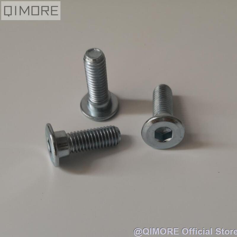 3 pieces of Scooter Brake Rotor Brake Disc Bolt / Screw M8x25 (with 10mm step)
