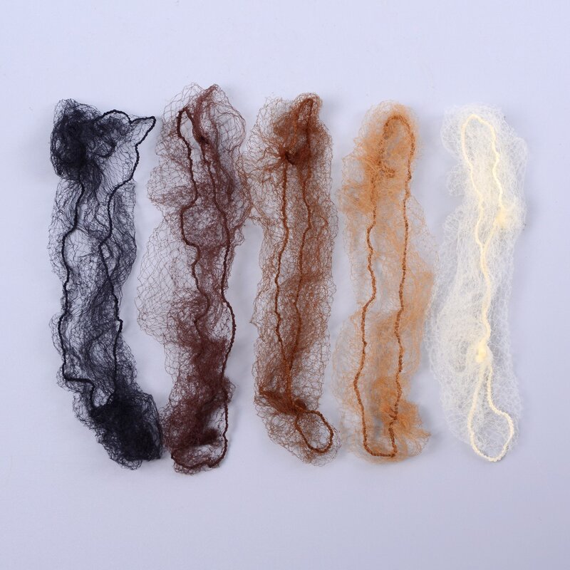 Нейлоновая сетка для волос со звездами, танцевальные булочки/удлинитель для волос, плетеная шапочка, сетки для волос, 100 шт.