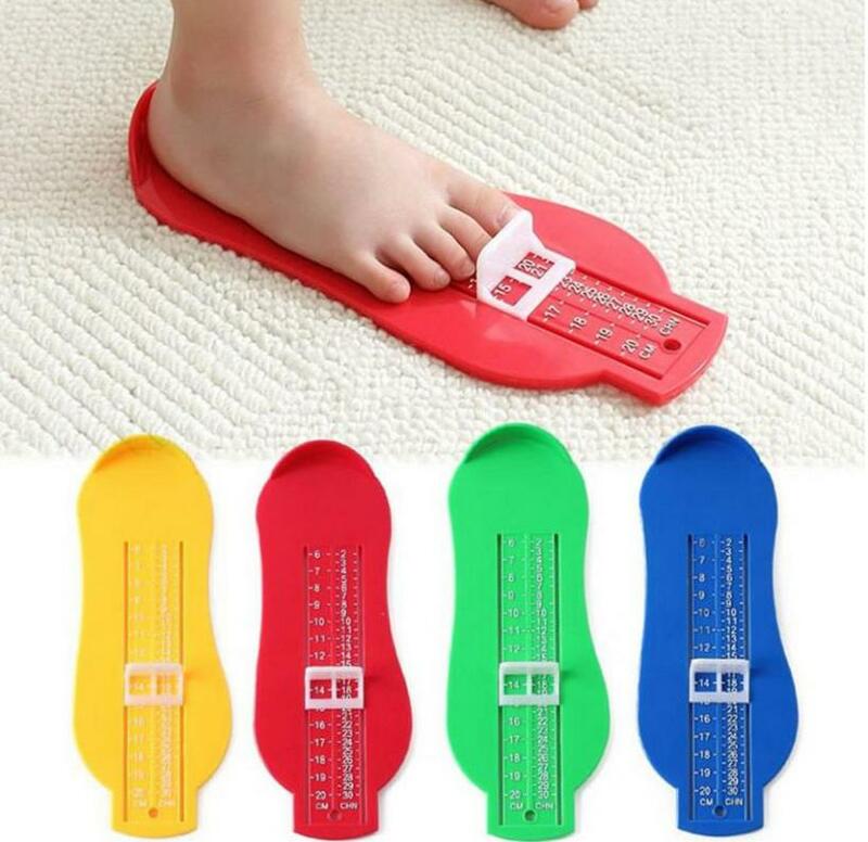 Lembranças do bebê pé sapato tamanho medida calibre ferramenta dispositivo de medição régua novidade engraçado engenhocas aprendizagem educacional criança brinquedos