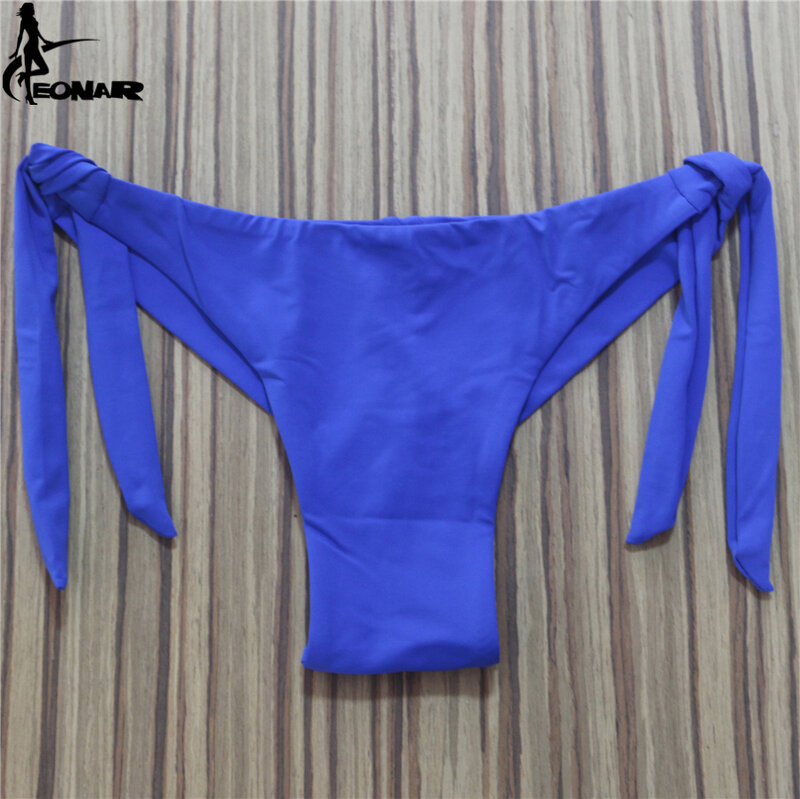 2022 Sexy Solid Thong Bikini Brazilian Cut Swimwear Women Bottom Adjustable Briefs Swimsuit Panties Underwear Thong Bathing Suit