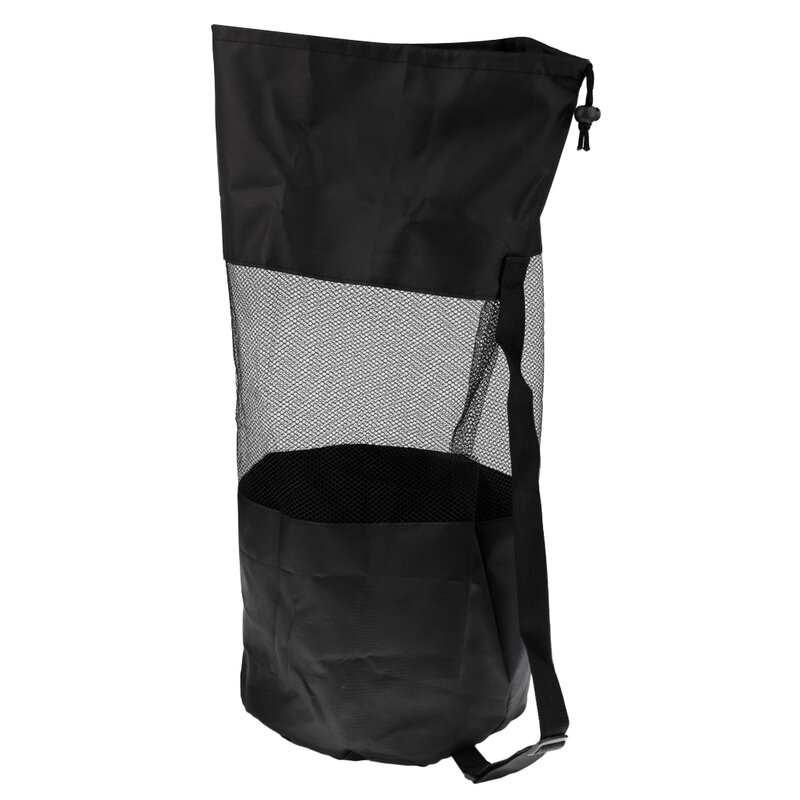 Saco de malha para mergulho, saco resistente de armazenamento com cordão para mergulho, natação e mergulho, preto, 1 peça