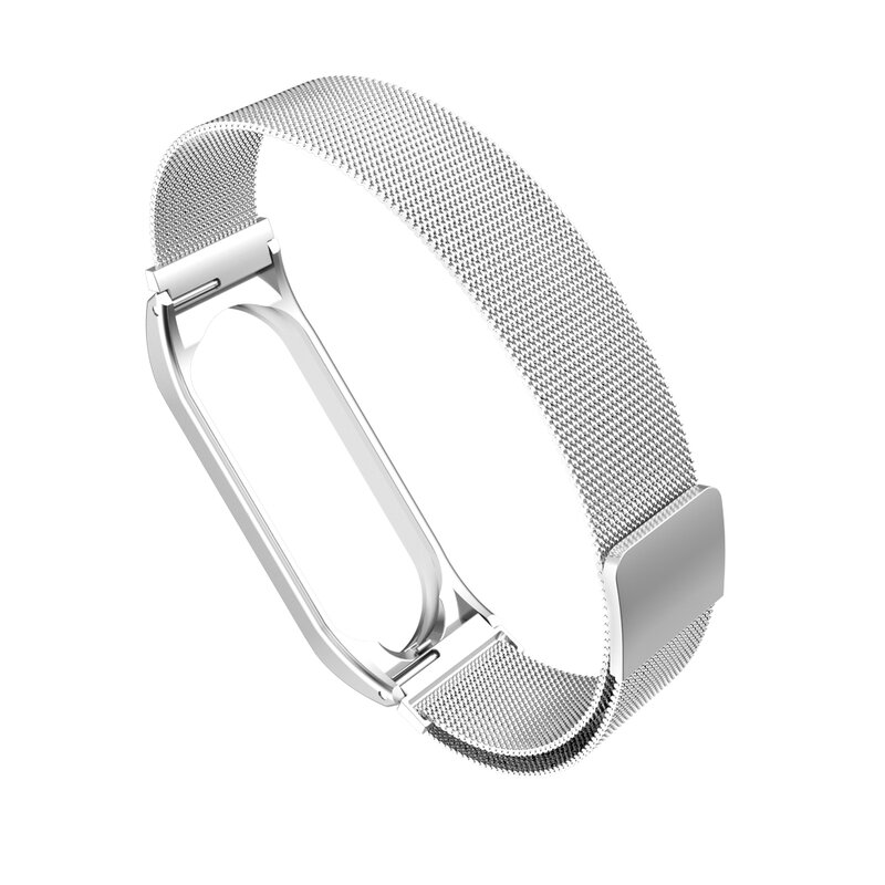 Wrist Band Bracelet Strap for Xiaomi Mi Band 4 3 Metal Magnetic Closure Strap Stainless Steel MiBand 4 Wrist Band Screwless Belt