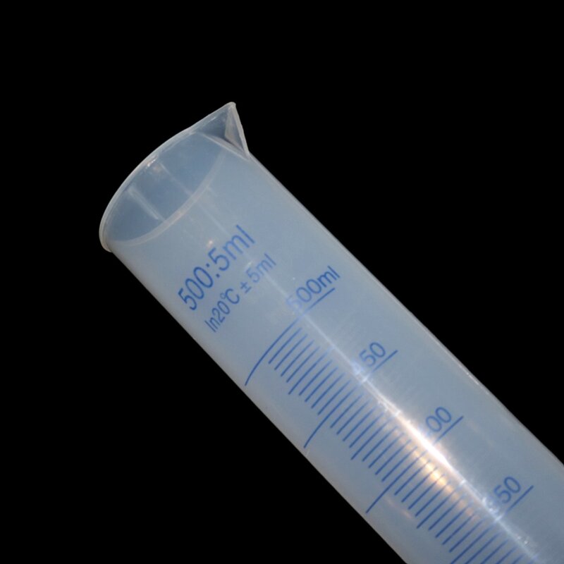 1 Pc przezroczyste plastikowe Cylinder pomiarowy cylindry z podziałką do materiałów laboratoryjnych narzędzia laboratoryjne akcesoria do laboratorium szkolne