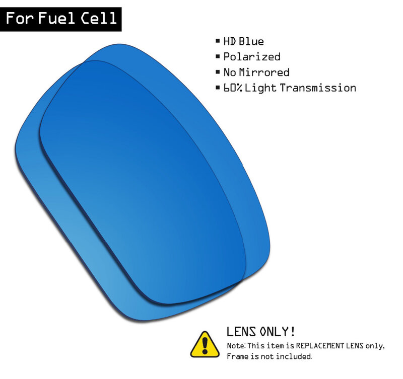 SmartVLT Sunglasses Replacement Lenses for Oakley Fuel Cell - HD Blue