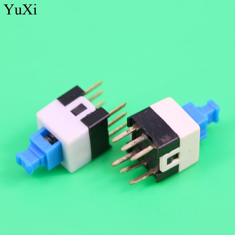 YuXi 1x7X7 mét 7*7 mét 6Pin Đẩy Tactile Điện Micro Chuyển Tự khóa On /Off nút switch Latching Bán Buôn Điện Tử