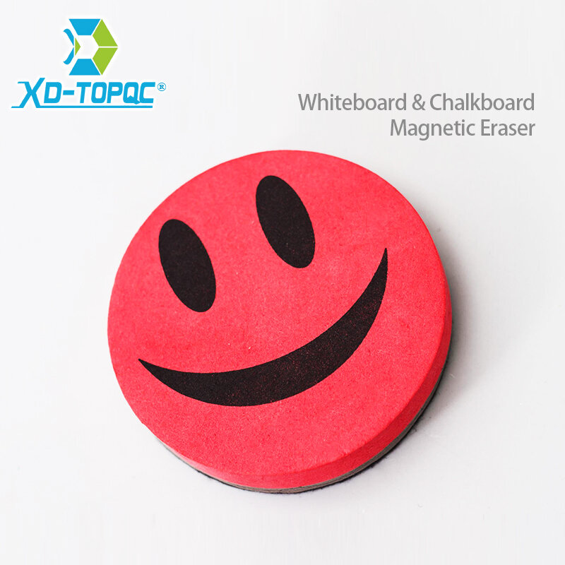 Sorriso Face Whiteboard Eraser, Placa Magnética Erasers, Apagar Seco, Blackboard Markers, Cleaner, Frete Grátis, 4 Cores