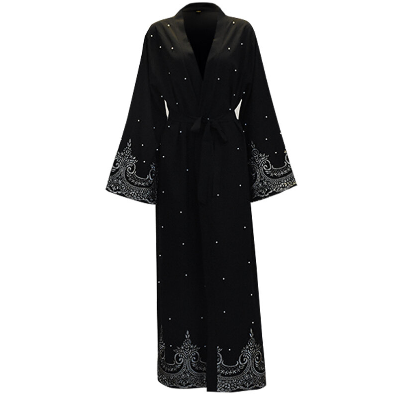 Kaftan Abaya Dubai Kimono Strickjacke Moslemisches Hijab Kleid Abayas Für Frauen Robe Femme Kaftan Marocain Katar Islam Kleidung