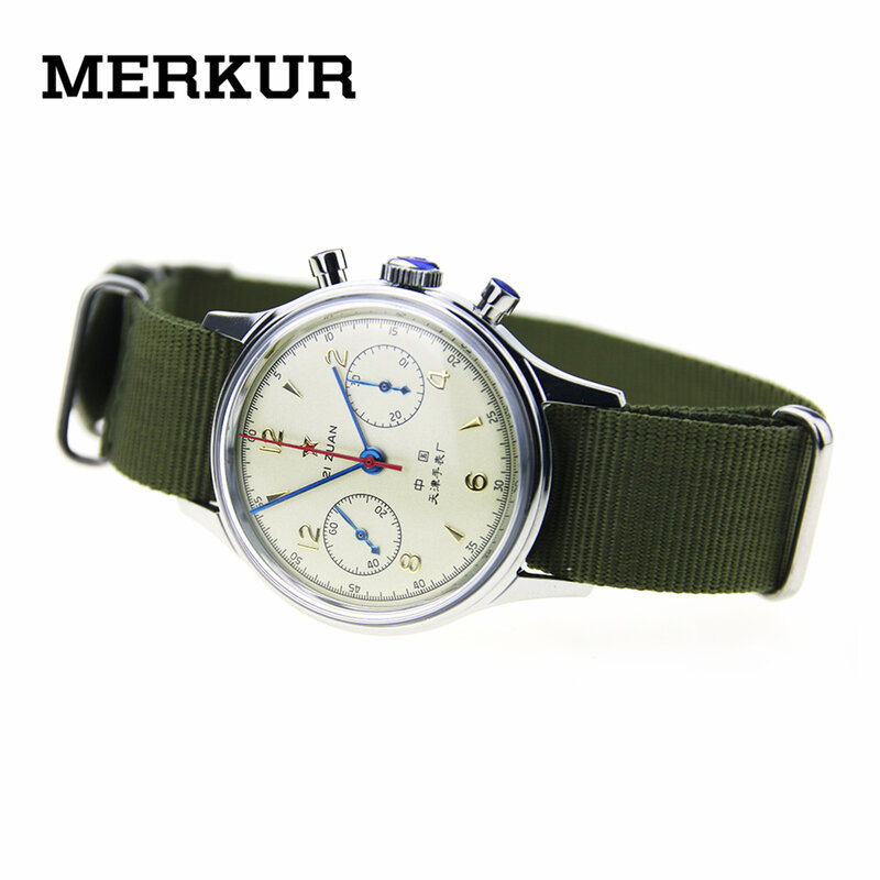Подлинная Чайка Хронограф Мужские наручные часы пилот официальный Reissue 304 St1901 1963 Flieger старый vertion не ограничен