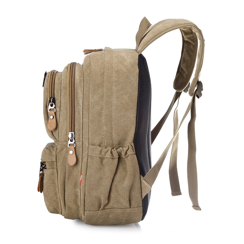 Unisex środowiska płótno plecak w stylu vintage, duża pojemność plecak na komputer mężczyzna torba podróżna na co dzień mody kobiet torba na ramię