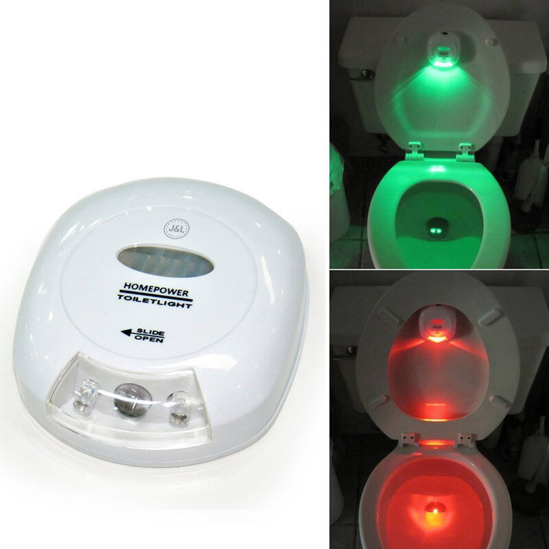 Oświetlenie oświetlenie toalety nocne Led inteligentne podświetlenie czujnik ruchu ludzkiego do muszla klozetowa łazienki dla baterii 2xAA