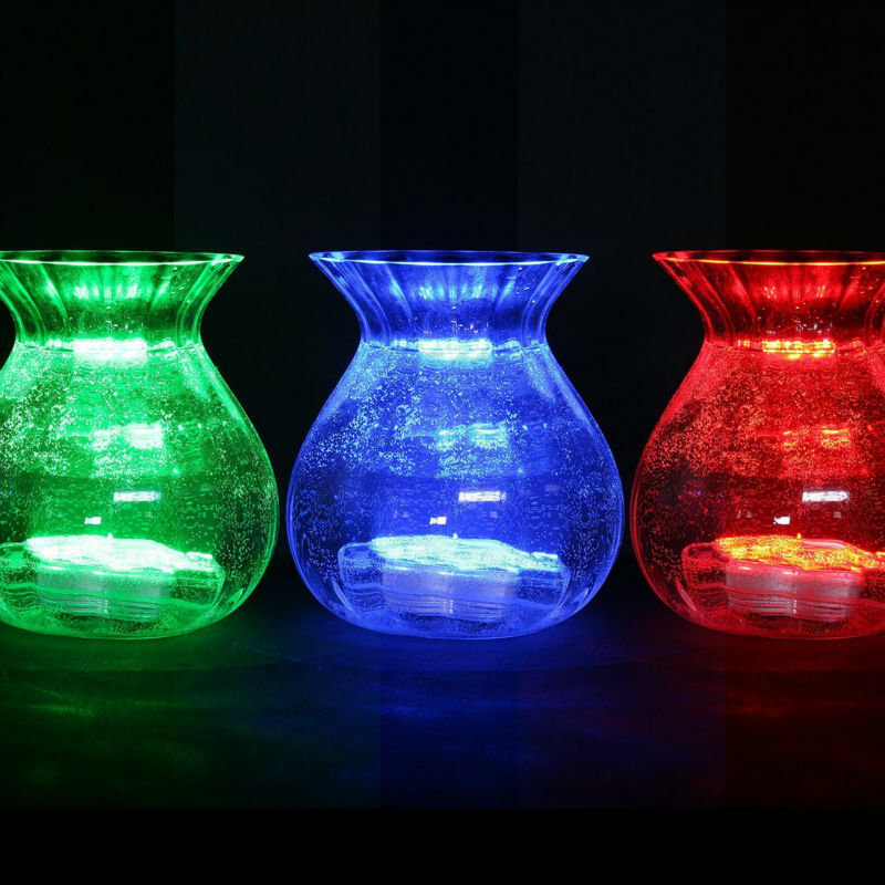 1 шт. * погружной RGB подводный фонарь, лампы для чая, светодиодная ваза для украшения свадебного торжества