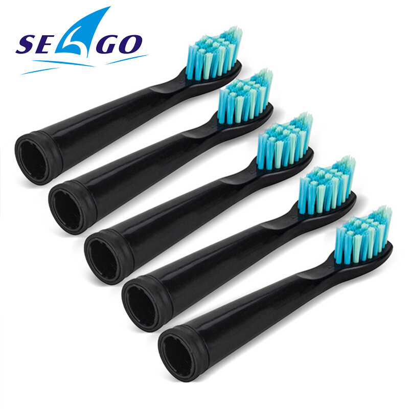 Seago elektryczne głowice do szczoteczek do zębów miękkie włosie Dupont wymienne główki do szczoteczki międzyzębowe głowice precyzyjnym czyszczeniem dla SG507/575/551