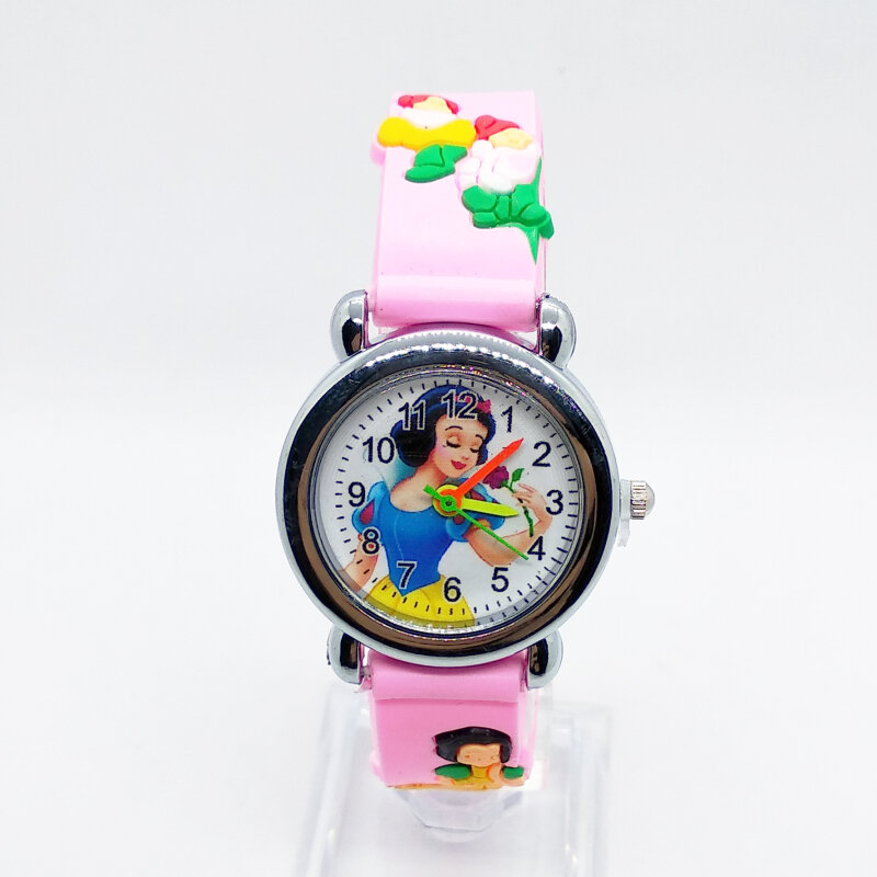 Reloj de lujo para niñas, relojes de cuarzo para estudiantes, relojes para niños, regalo de cumpleaños para bebés, relojes de pulsera de princesa de dibujos animados