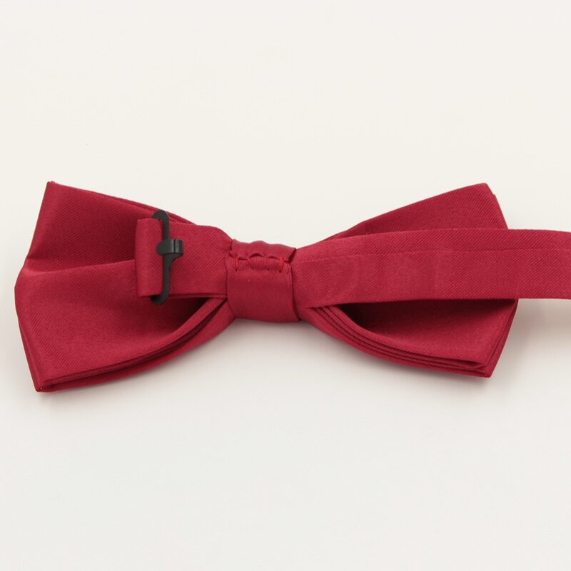 Gravata-laço masculino, smoking clássico, monocromático, vermelho, preto, branco, marca de borboleta, barra de moda, barra