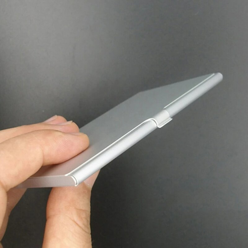 Boîte de rangement en aluminium pour téléphone Apple Samsung 56, boîtier de stockage pour carte SIM, support de protection, emballage noir