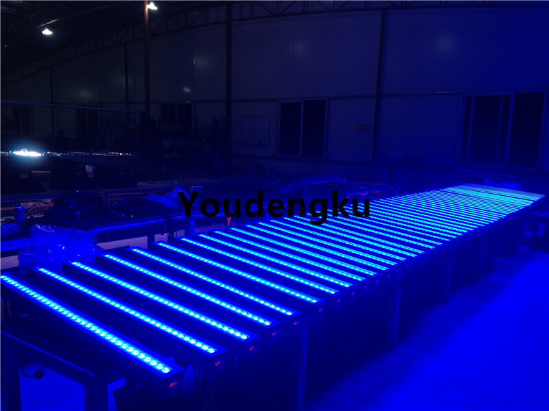 10 pieces 36*3watt DMX led wall washer waterproof RGB 3in1 LED lights ip65 one meter led waterproof wall washer