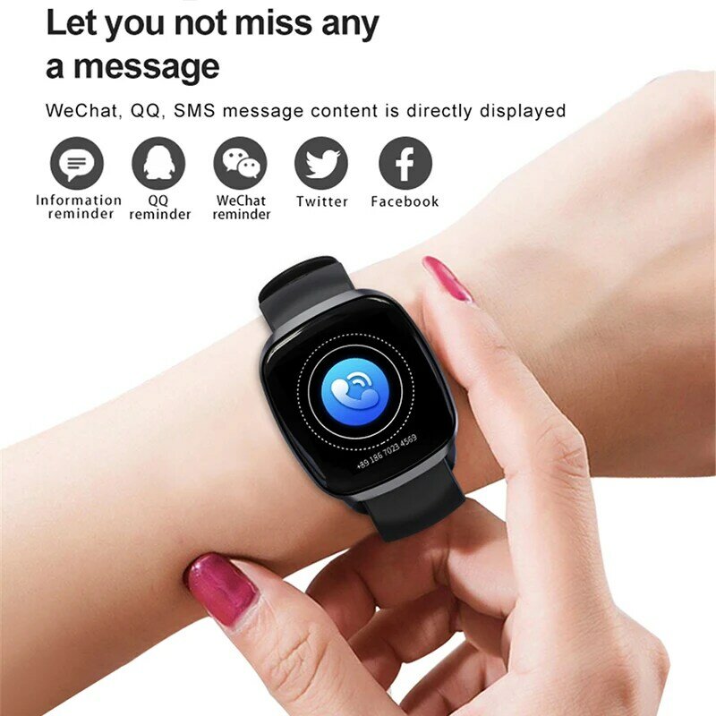 RollsTimi damskie inteligentne urządzenie do monitorowania ciśnienia krwi inteligentna opaska na rękę wodoodporna opaska monitorująca aktywność fizyczną inteligentny zegarek sportowy dla mężczyzn android ios