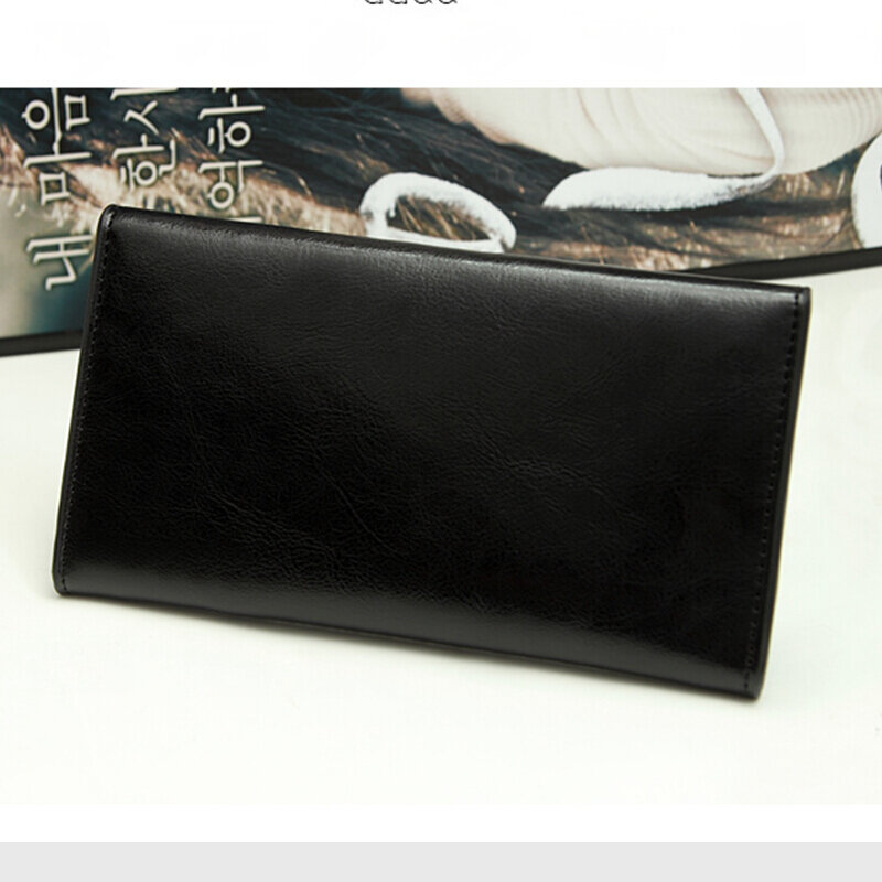 SUOAI Echtem Leder Brieftasche Frauen Hohe Qualität Weiche Lange Geldbörse Mode Weibliche Brieftaschen Kartenhalter
