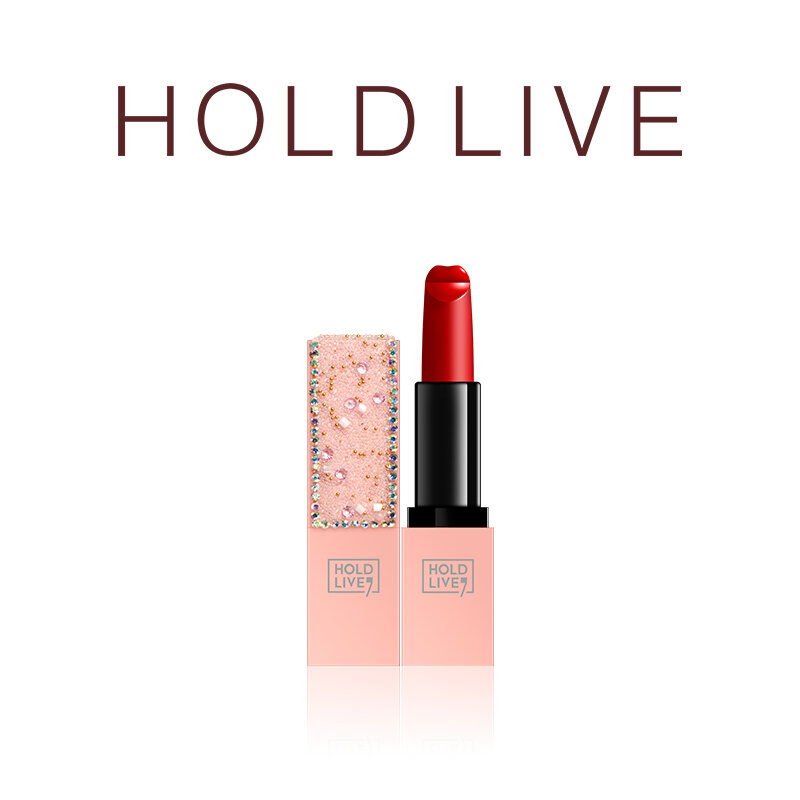 HoldLive Pink Flower Diamond Girls' Lipstick 6 colors Sexy Red Lip cream Waterproof Long-lasting