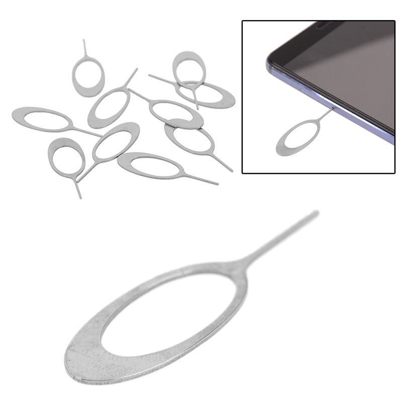 10Pcs ใหม่ซิมการ์ดถอดถาด Eject Pin เครื่องมือสแตนเลสเข็มสำหรับ iPhone iPad Samsung Huawei xiaomi