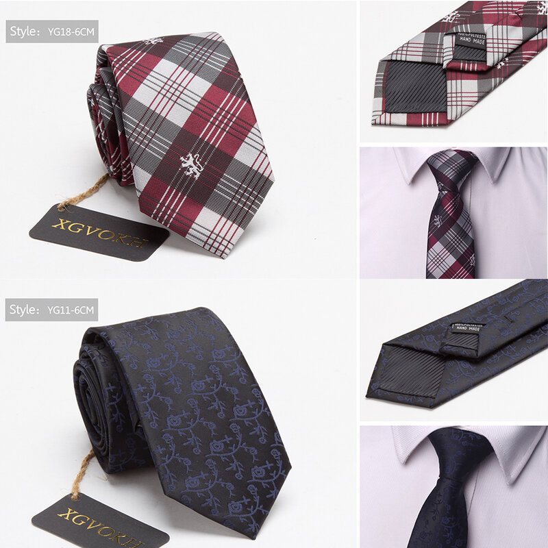 Gravatas masculinas, vestidos de negócios, vestido masculino, gravata de casamento, presente, gravata, inglaterra, listras, tecido jacquard, 6cm