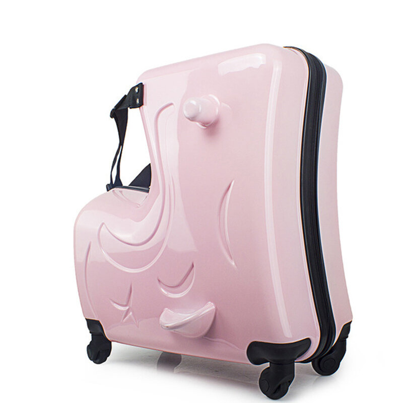 New children suitcase wheels for travel spinner sit and ride 20 inch Cabin Trolley boy and girl travel bag cute child luggage