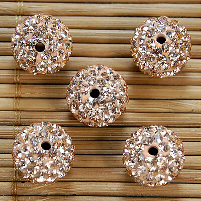 Free Shipping! 50pcs/Lot,Good Quality 10mm light peach Clay  Beads Diy jewellery.