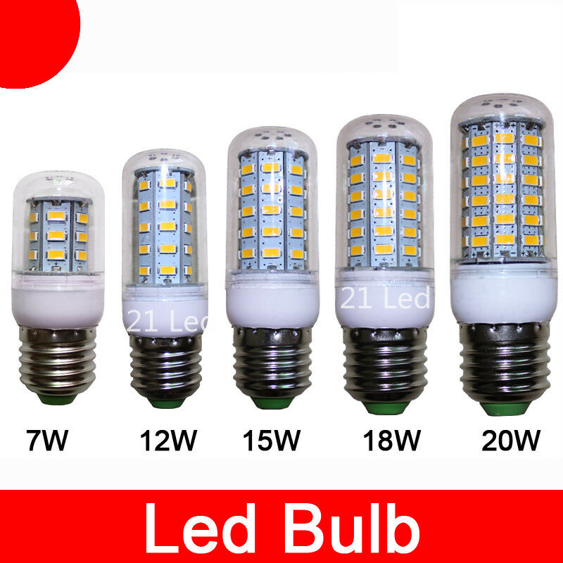 Inda-Lampe LED épis de maïs, éclairage chaud/blanc, E14, 9W, 12W, 15W, 20W, SMD5730, vente en gros, nouveau